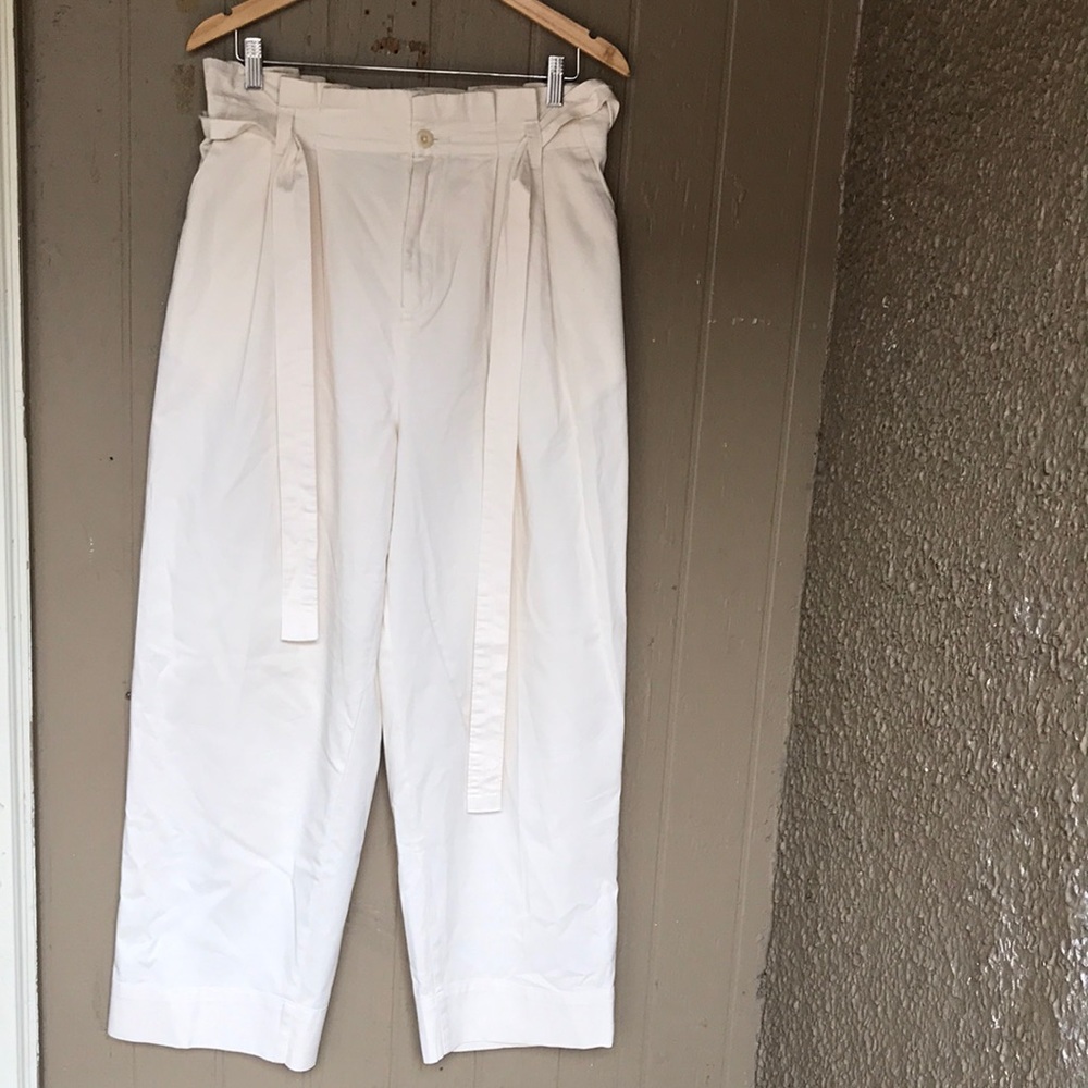 Everlane high waisted wide leg pants